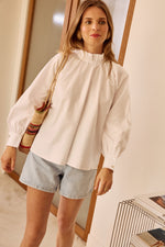 Charger l'image dans la galerie, Blouse ÉTOFFE blanc
