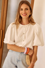 Charger l'image dans la galerie, Blouse POP blanc

