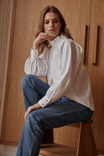 Charger l&#39;image dans la galerie, Blouse ÉTOFFE blanc
