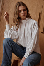 Charger l&#39;image dans la galerie, Blouse ÉTOFFE blanc
