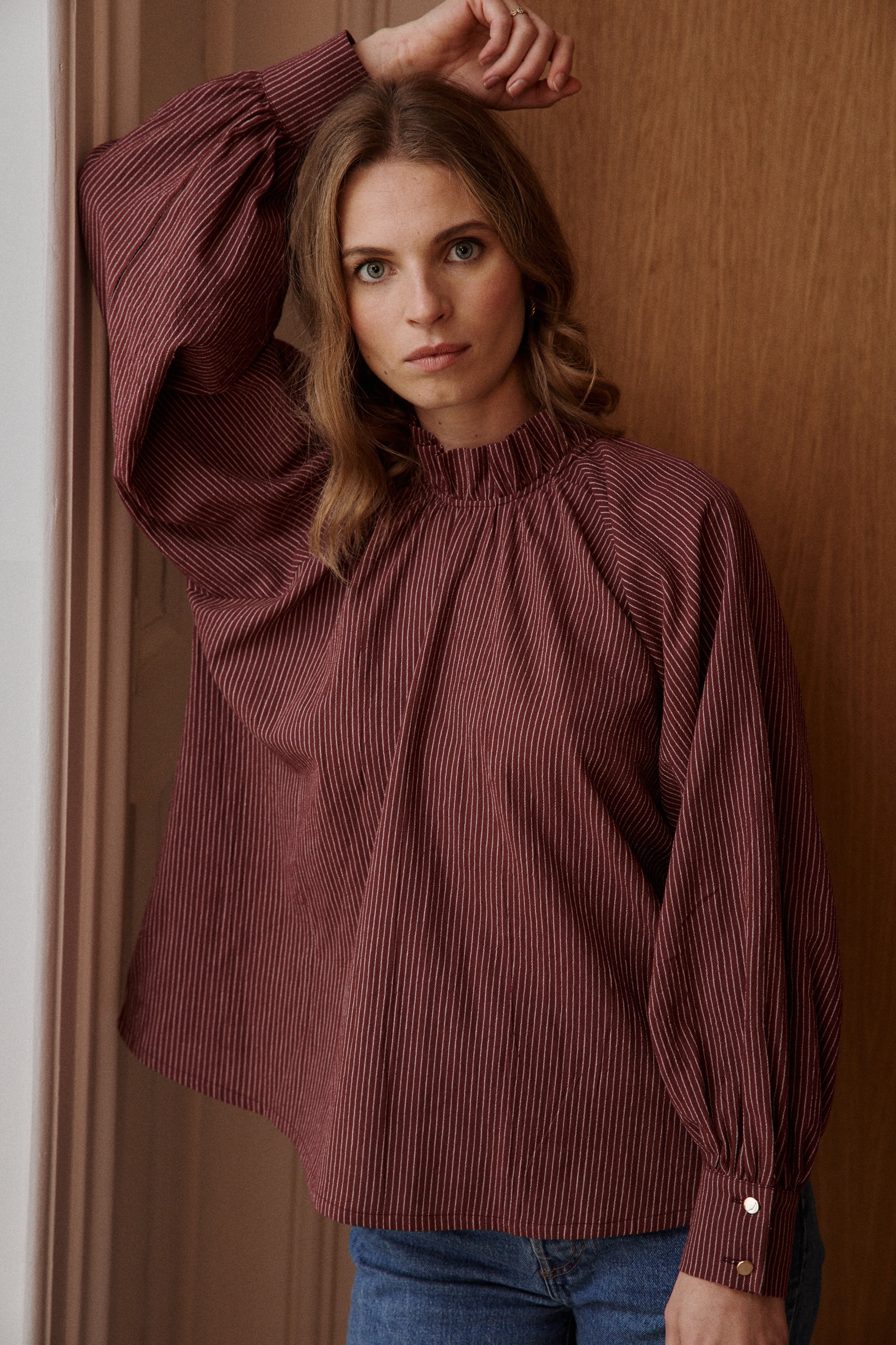 Blouse ÉTOFFE bordeaux
