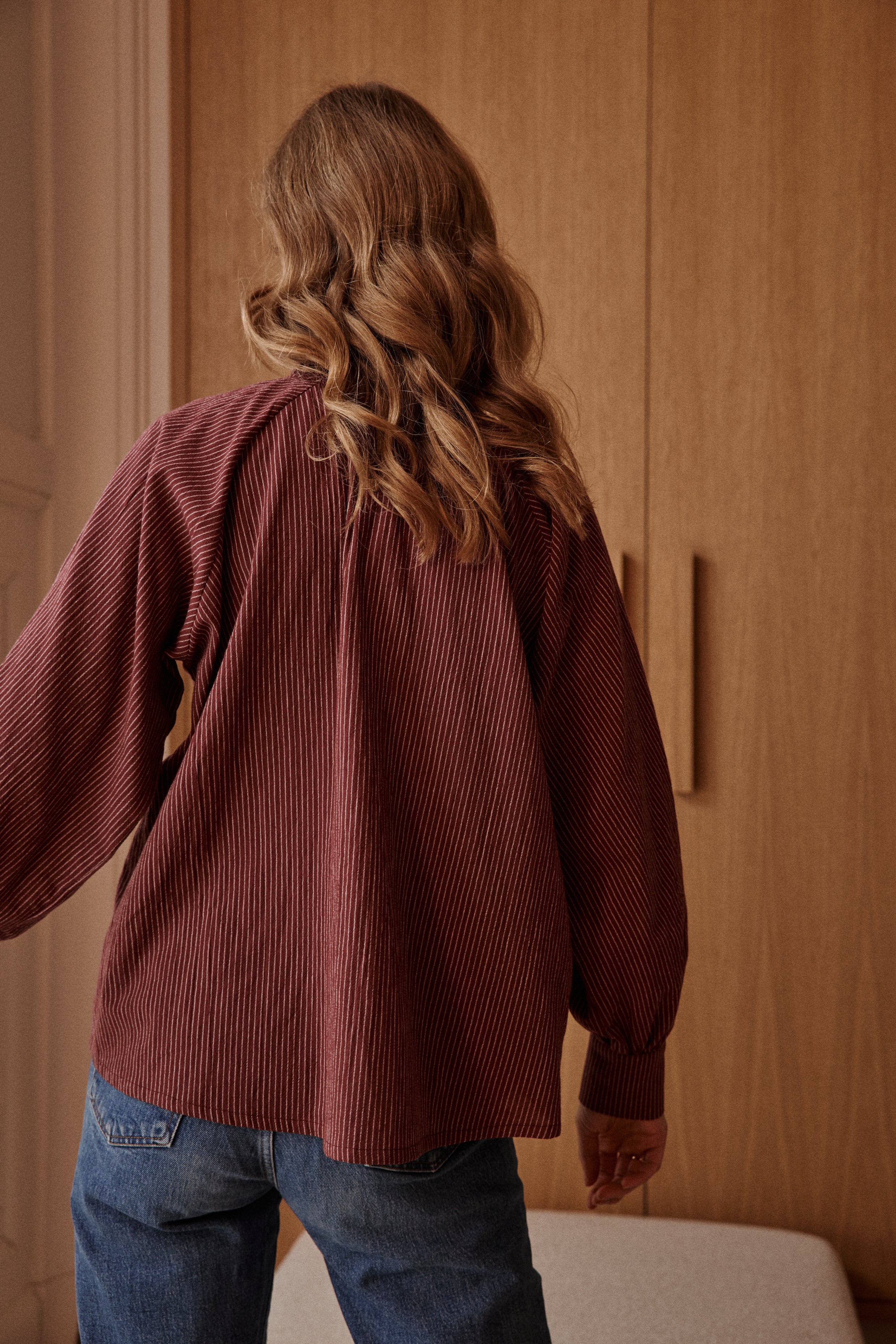 Blouse ÉTOFFE bordeaux
