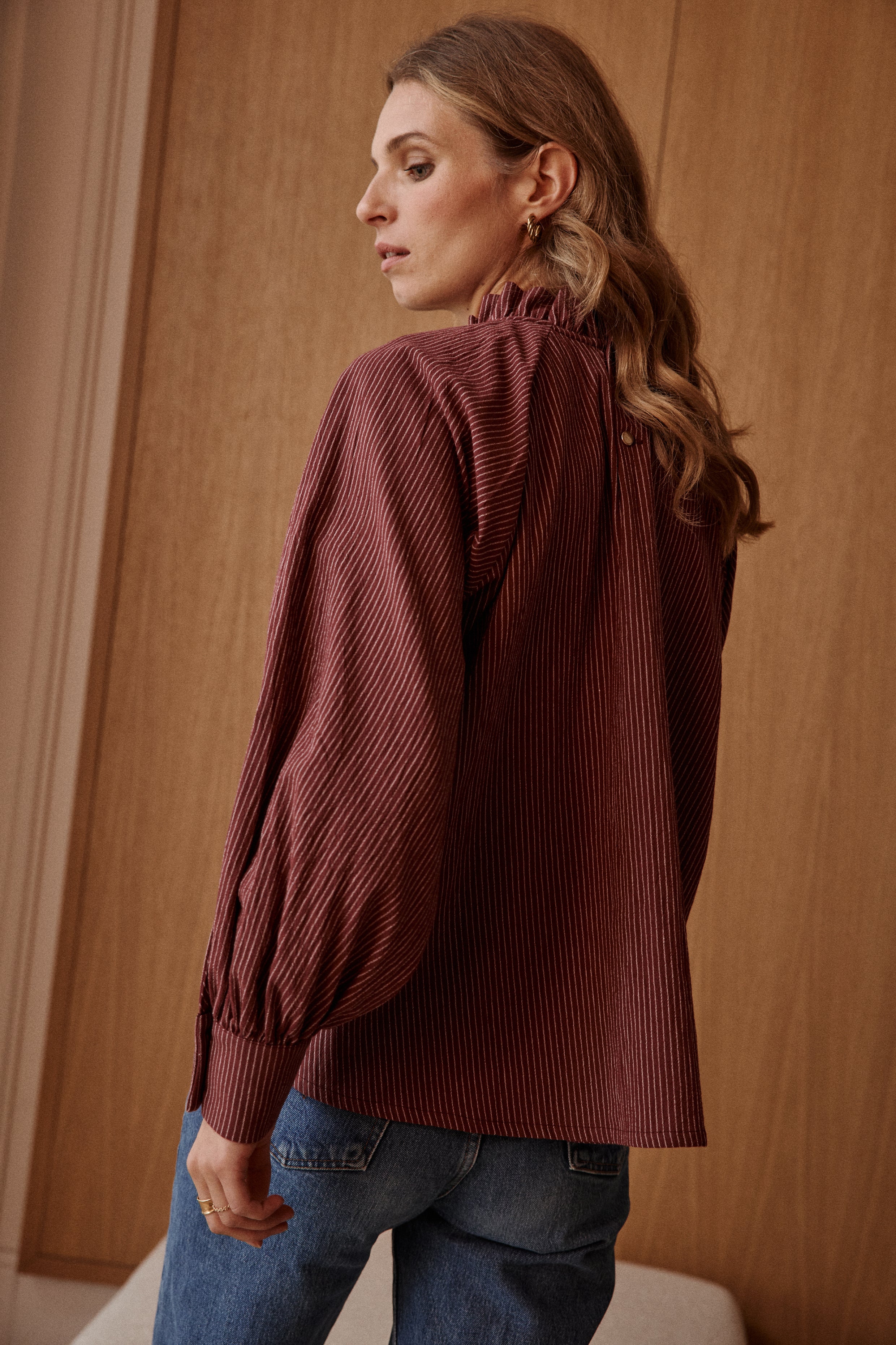 Blouse ÉTOFFE bordeaux