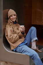 Charger l&#39;image dans la galerie, Pull FLOCON camel
