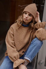 Charger l&#39;image dans la galerie, Pull FLOCON camel
