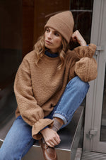 Charger l&#39;image dans la galerie, Pull FLOCON camel
