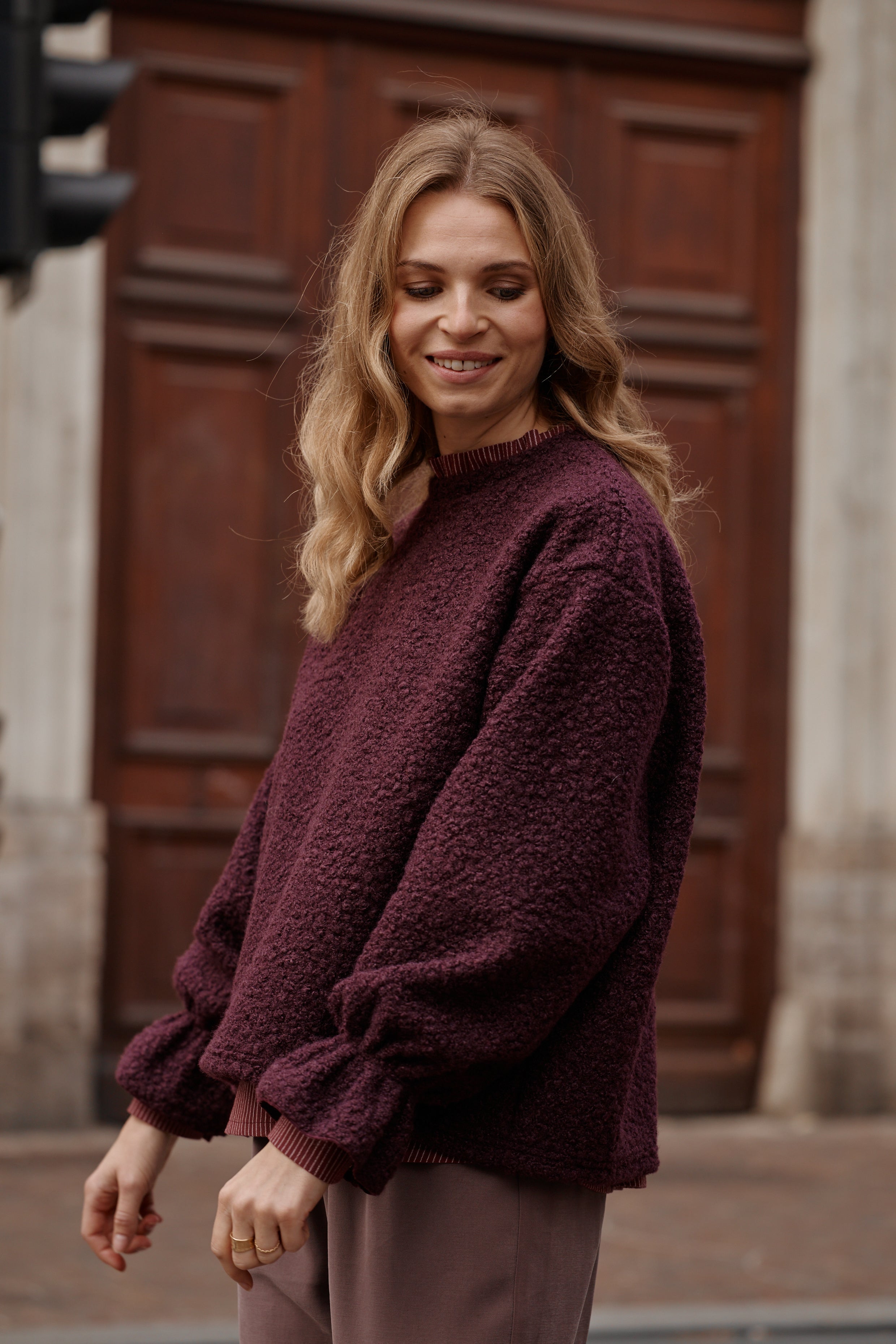 Pull FLOCON bordeaux