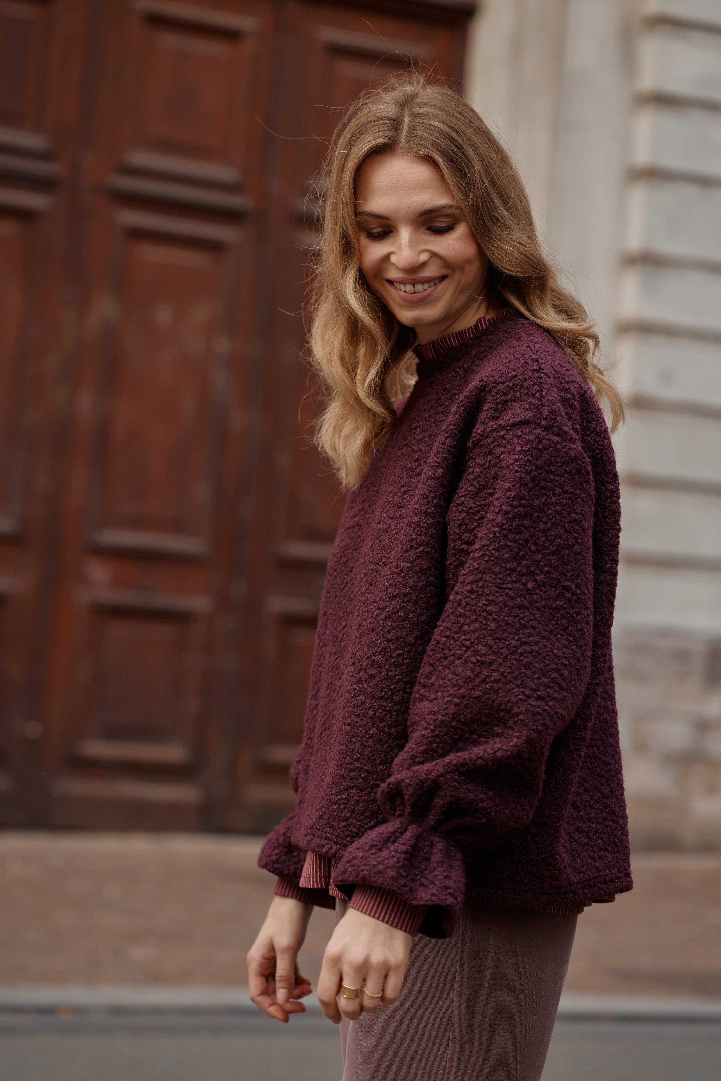 Pull FLOCON bordeaux