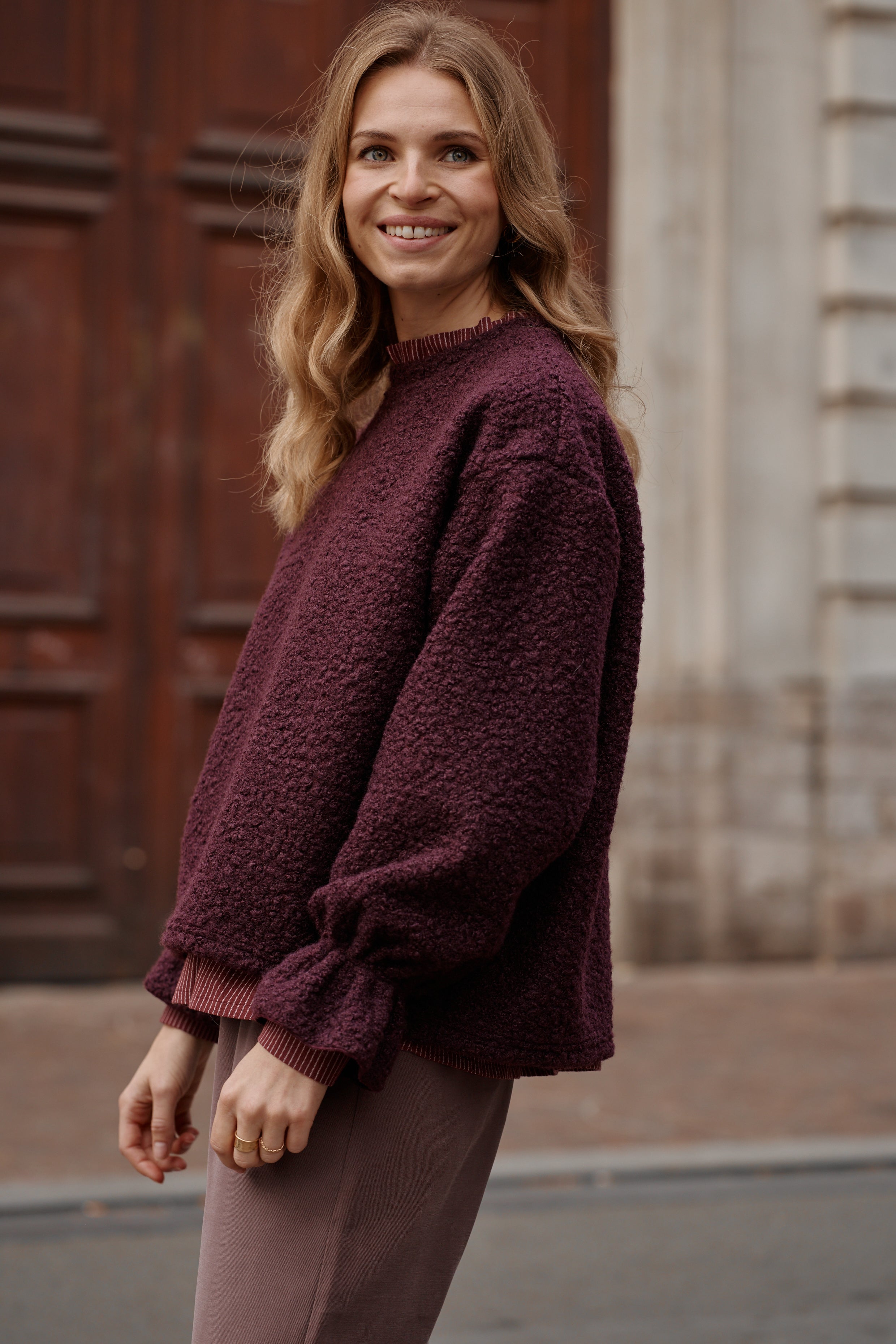 Pull FLOCON bordeaux
