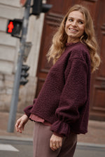 Charger l&#39;image dans la galerie, Pull FLOCON bordeaux
