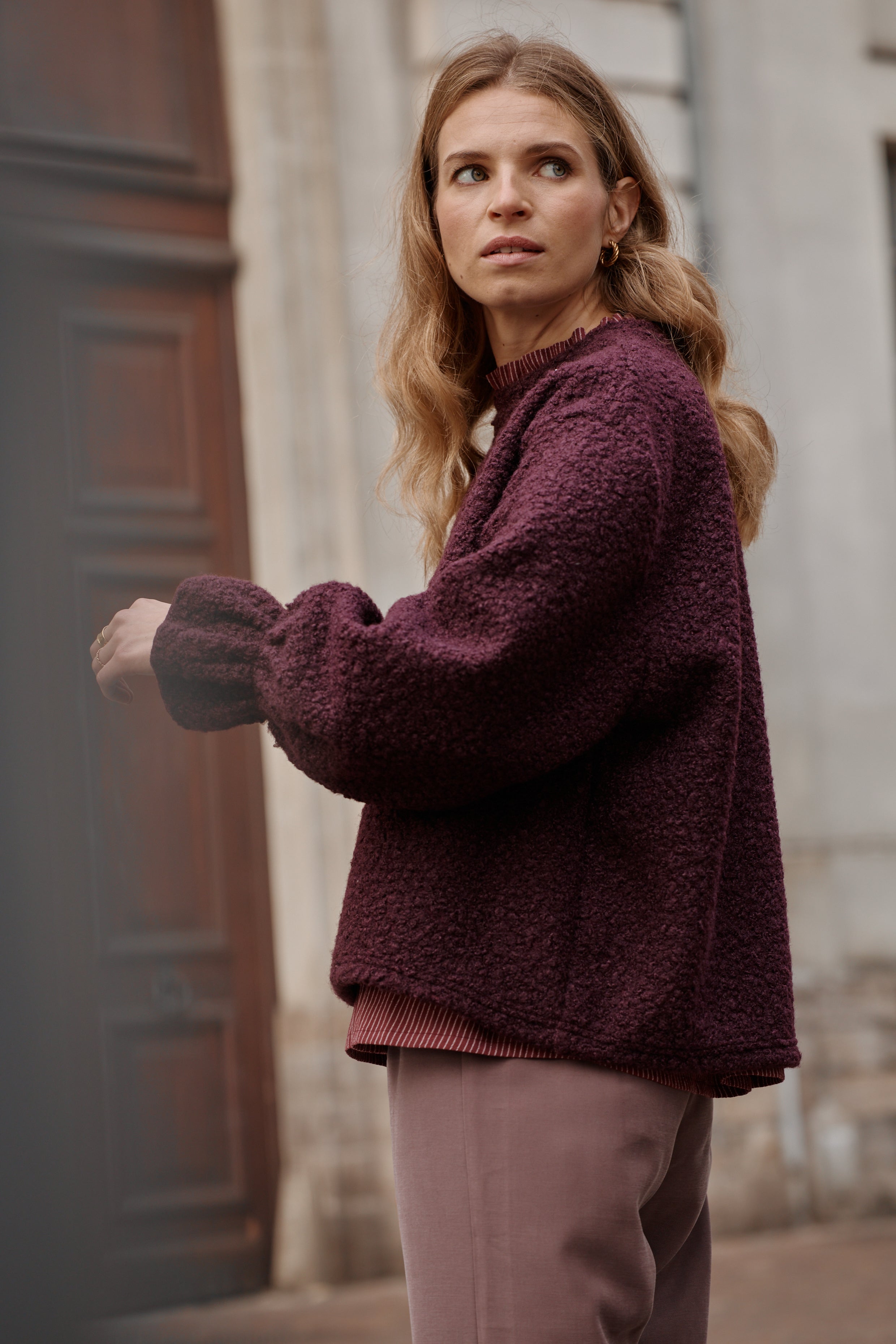 Pull FLOCON bordeaux