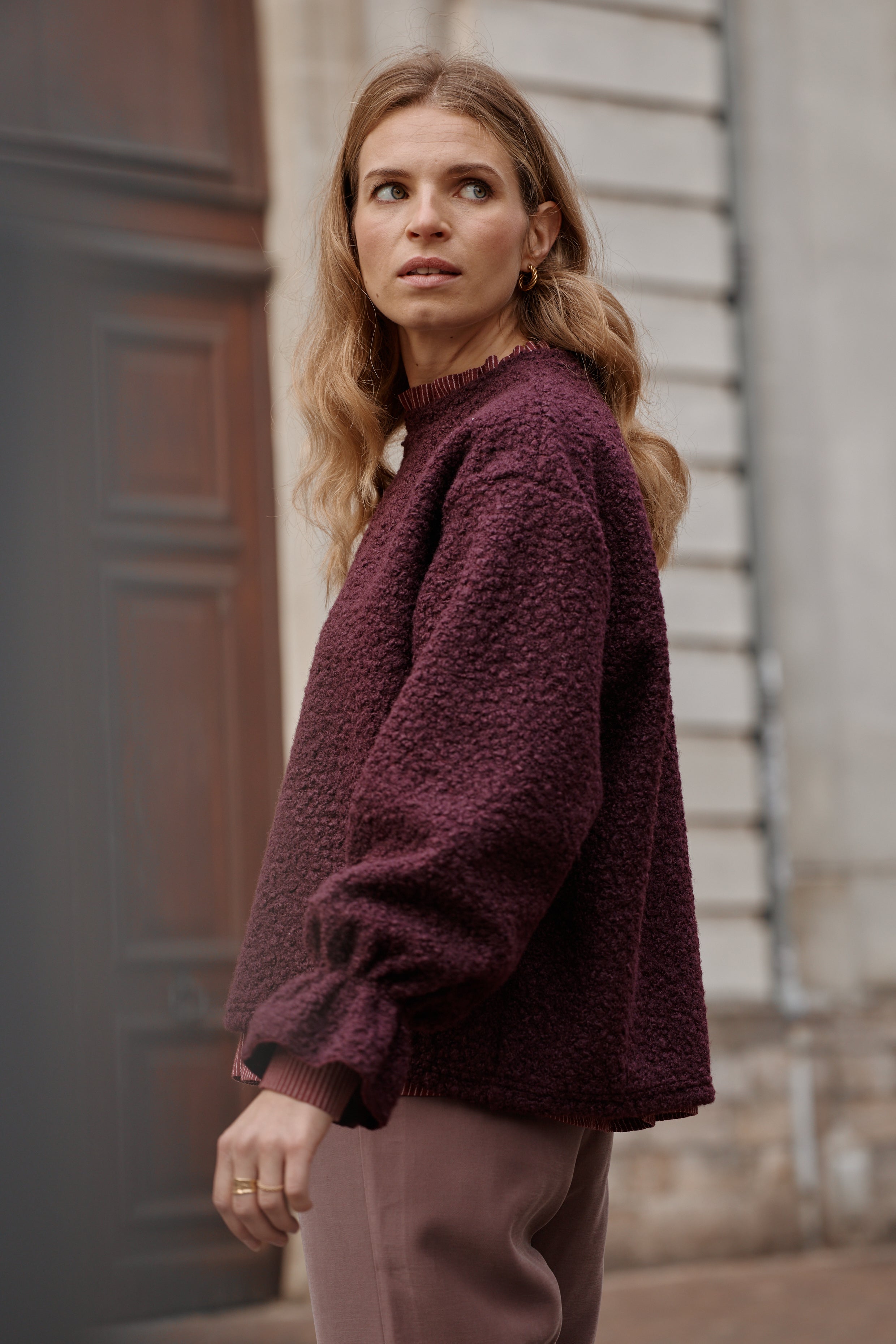 Pull FLOCON bordeaux