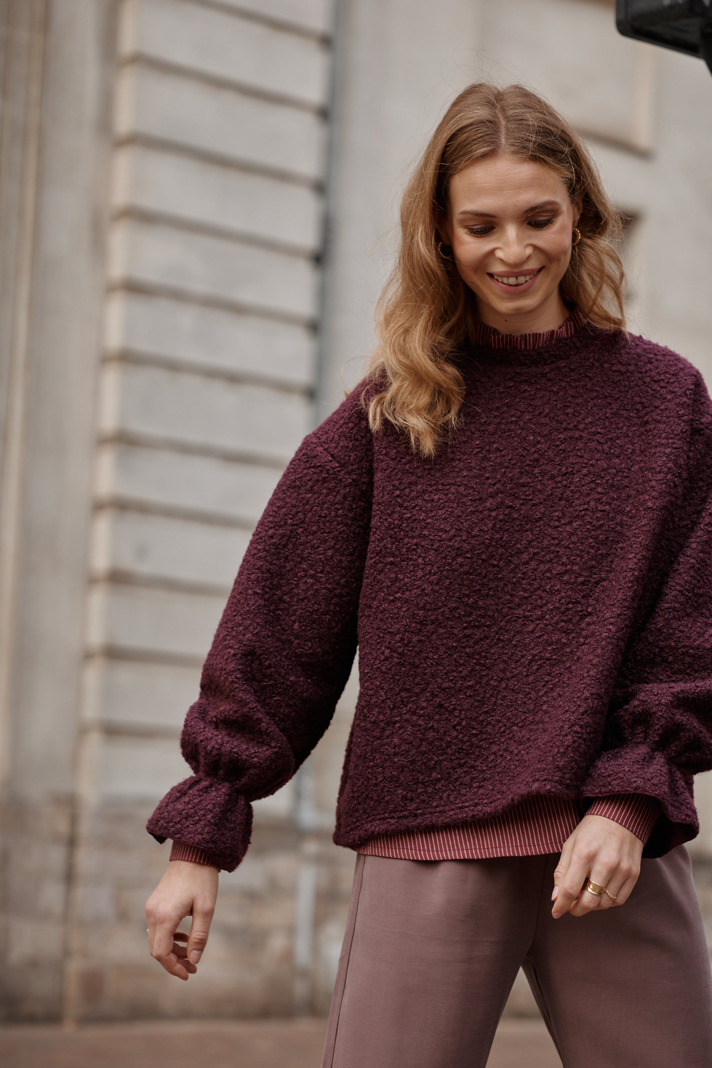Pull FLOCON bordeaux