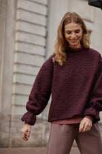 Charger l&#39;image dans la galerie, Pull FLOCON bordeaux
