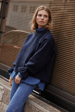 Charger l&#39;image dans la galerie, Pull FLOCON marine
