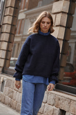 Charger l&#39;image dans la galerie, Pull FLOCON marine
