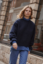 Charger l&#39;image dans la galerie, Pull FLOCON marine
