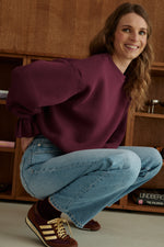 Charger l'image dans la galerie, Sweat NUAGE bordeaux
