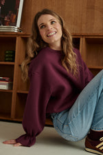 Charger l'image dans la galerie, Sweat NUAGE bordeaux
