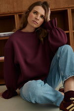 Charger l'image dans la galerie, Sweat NUAGE bordeaux
