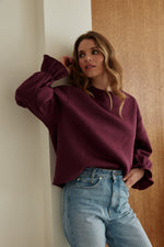 Charger l'image dans la galerie, Sweat NUAGE bordeaux
