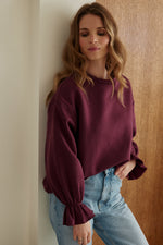 Charger l'image dans la galerie, Sweat NUAGE bordeaux
