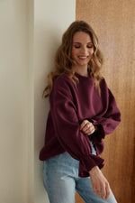 Charger l'image dans la galerie, Sweat NUAGE bordeaux
