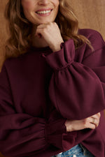 Charger l'image dans la galerie, Sweat NUAGE bordeaux
