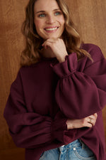 Charger l'image dans la galerie, Sweat NUAGE bordeaux
