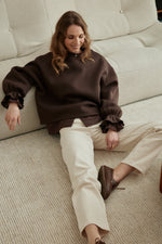 Charger l'image dans la galerie, Sweat NUAGE chocolat
