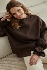 Charger l'image dans la galerie, Sweat NUAGE chocolat
