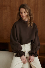 Charger l'image dans la galerie, Sweat NUAGE chocolat
