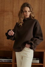 Charger l'image dans la galerie, Sweat NUAGE chocolat
