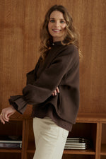Charger l'image dans la galerie, Sweat NUAGE chocolat
