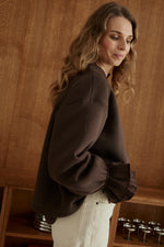 Charger l'image dans la galerie, Sweat NUAGE chocolat
