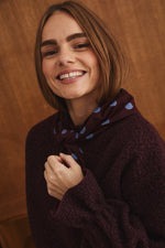 Charger l'image dans la galerie, Foulard POIS prune
