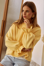 Charger l'image dans la galerie, Sweat NUAGE jaune beurre
