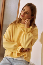 Charger l'image dans la galerie, Sweat NUAGE jaune beurre
