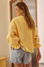 Charger l'image dans la galerie, Sweat NUAGE jaune beurre
