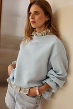 Charger l'image dans la galerie, Sweat NUAGE bleu ciel

