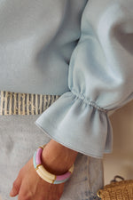 Charger l'image dans la galerie, Sweat NUAGE bleu ciel
