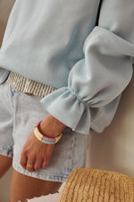 Charger l'image dans la galerie, Sweat NUAGE bleu ciel
