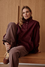 Charger l&#39;image dans la galerie, Chemise VELVET bordeaux
