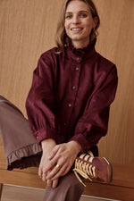 Charger l&#39;image dans la galerie, Chemise VELVET bordeaux
