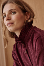 Charger l&#39;image dans la galerie, Chemise VELVET bordeaux
