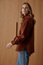 Charger l&#39;image dans la galerie, Chemise VELVET noisette

