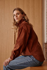 Charger l&#39;image dans la galerie, Chemise VELVET noisette
