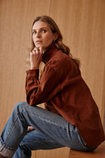 Charger l&#39;image dans la galerie, Chemise VELVET noisette
