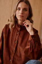 Charger l&#39;image dans la galerie, Chemise VELVET noisette
