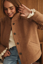 Charger l'image dans la galerie, Veste COMÈTE en laine camel
